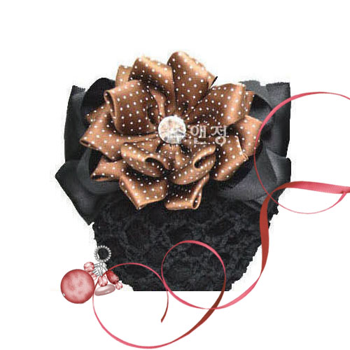 수앤정508-5507 리본을 접어서 만든 꽃 장식 사계절용 망핀 대핀 색상다양 소재다양